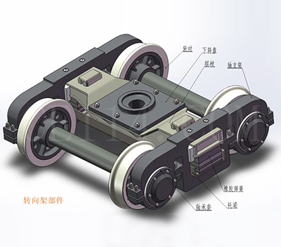 大型矿车分体式轴支架总承