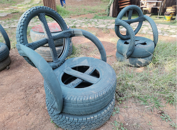 几块钱的废弃轮胎，创意玩出农庄网红打卡时尚潮流！