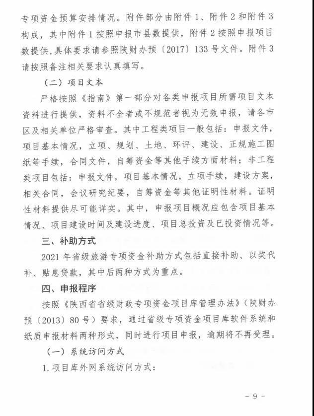 各地省、市、县级的2021年度旅游专项资金申报指南陆续出台，请对照申报或者提前规划 