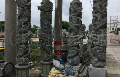 龙岩广场风景石展示